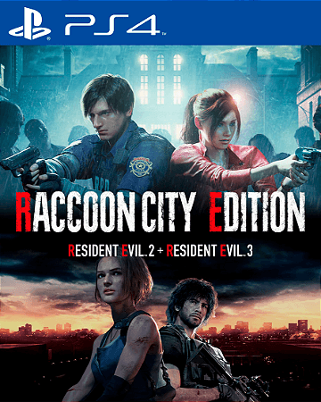 RESIDENT EVIL RACCOON CITY EDITION (2+3 REMAKE) PS4 Mídia Digital