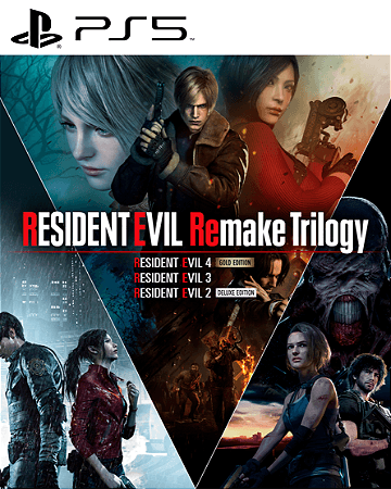 Resident Evil Remake Trilogy PS5 Mídia Digital