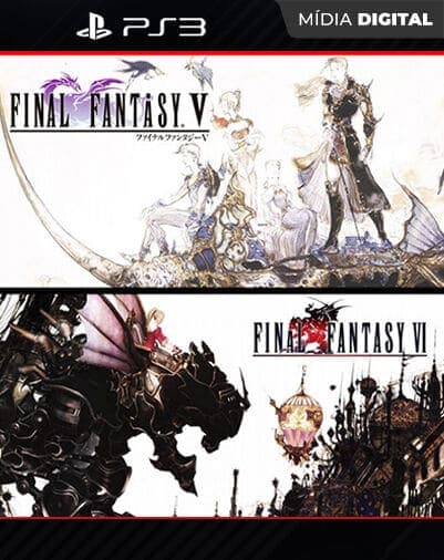 Final Fantasy 5 + Final Fantasy 6 (PS1 Classic) Playstation 3 Mídia Digital