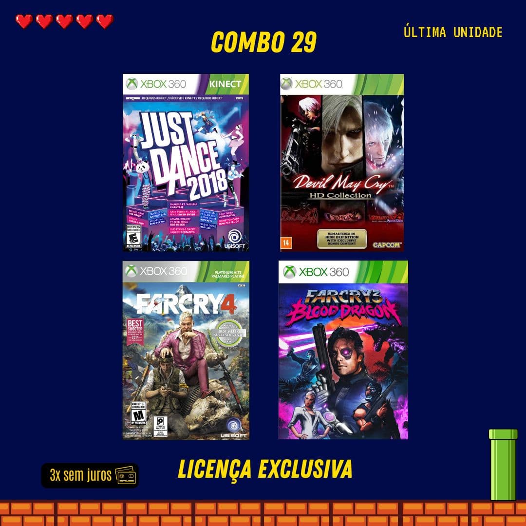 COMBO 29 - Xbox 360 (Mídia Digital)