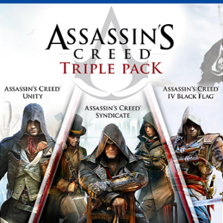 Assassins Creed Triple Pack Black Flag Unity Syndicate PS4 Mídia Digital