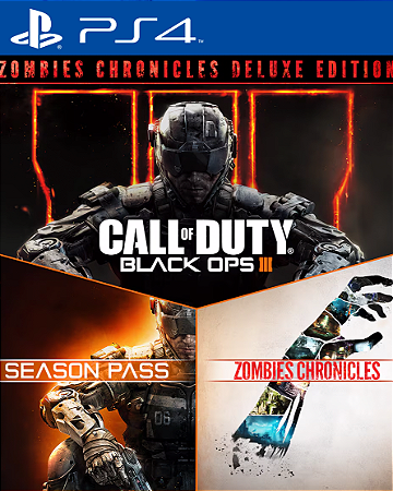 Call of Duty Black Ops 3 Zombies Chronicles Deluxe PS4 Mídia Digital