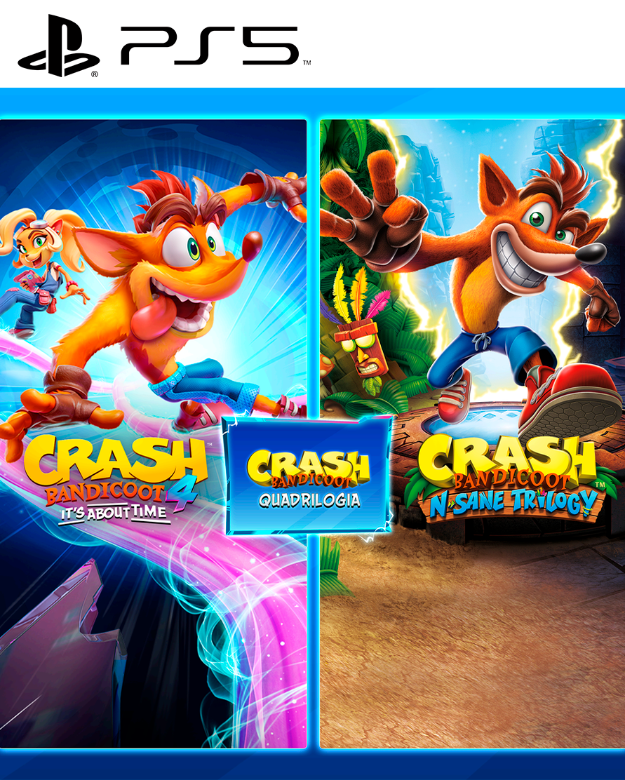 CRASH TRILOGIA + CRASH BANDICOOT 4 PS5 MÍDIA DIGITAL - Imagem 2