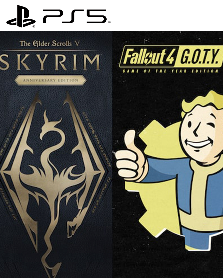 Skyrim Anniversary Edition + Fallout 4 G.O.T.Y Bundle PS5 Mídia Digital - Imagem 2