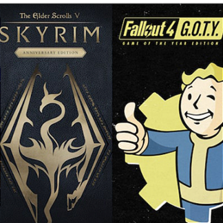 Skyrim Anniversary Edition + Fallout 4 G.O.T.Y Bundle PS5 Mídia Digital