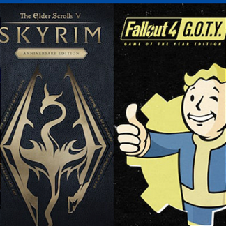 Skyrim Anniversary Edition + Fallout 4 G.O.T.Y Bundle PS4 Mídia Digital